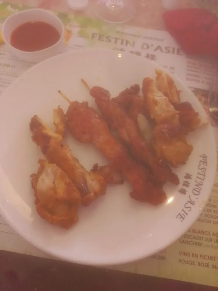 Brochettes de Poulet Braisé